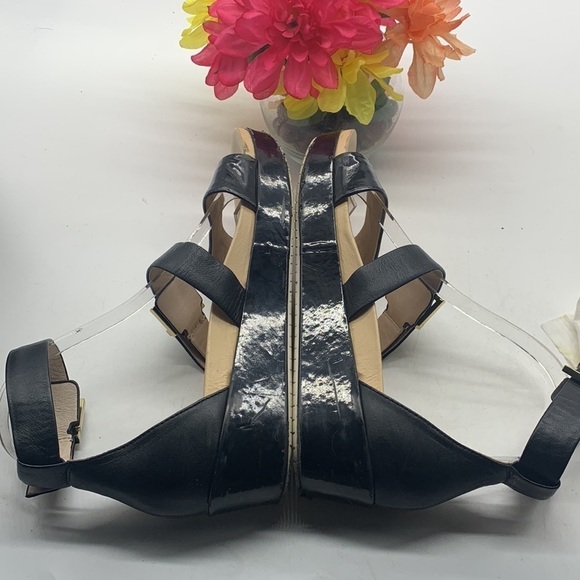 Kenneth Cole Joyce Black Patent Gladiator Sandal Sz 9M. BSN0898F - Picture 7 of 13
